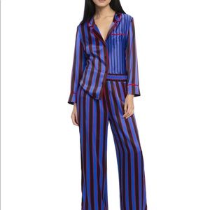 Alice & Olivia Silk Stripe Blouse